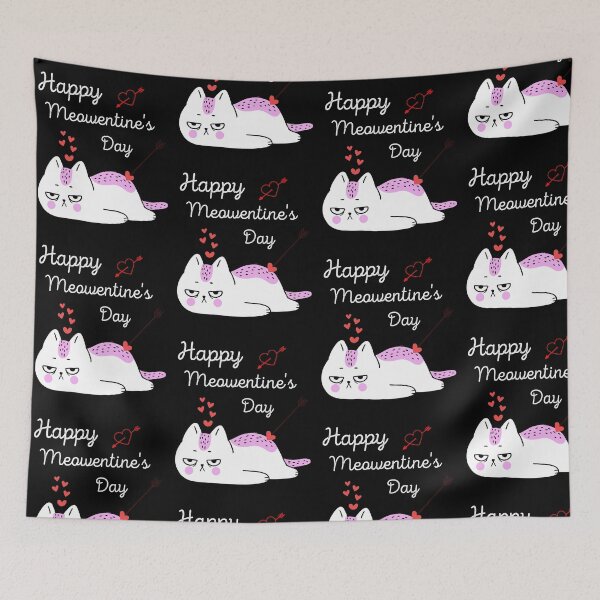 Item preview, Happy Meowentine's Day Cat Valentine designed and sold by GrumpySableye.