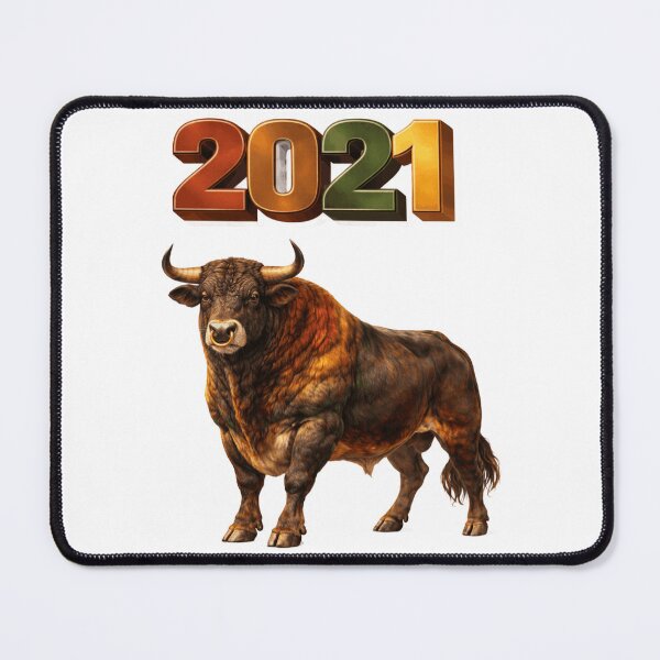 Item preview, 2021 Year of the Ox Eastern Zodiac Strength Stability Hard Work Design designed and sold by AlexLineArt.