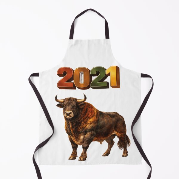 Item preview, 2021 Year of the Ox Eastern Zodiac Strength Stability Hard Work Design designed and sold by AlexLineArt.