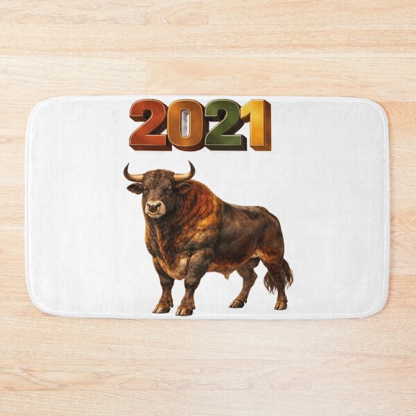 Item preview, 2021 Year of the Ox Eastern Zodiac Strength Stability Hard Work Design designed and sold by AlexLineArt.