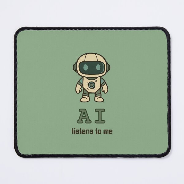 Item preview, AI listens to me (AI robot vintage) designed and sold by ProjectLui.