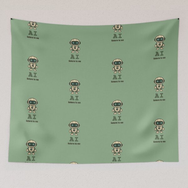 Item preview, AI listens to me (AI robot vintage) designed and sold by ProjectLui.