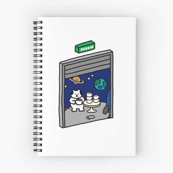 Item preview, a Cat on the moon beyond the door designed and sold by superbaechoo.