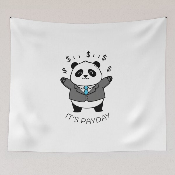 Item preview, It’s Payday – Happy Panda Office Salary Celebration Design designed and sold by Baby Adee Collective.