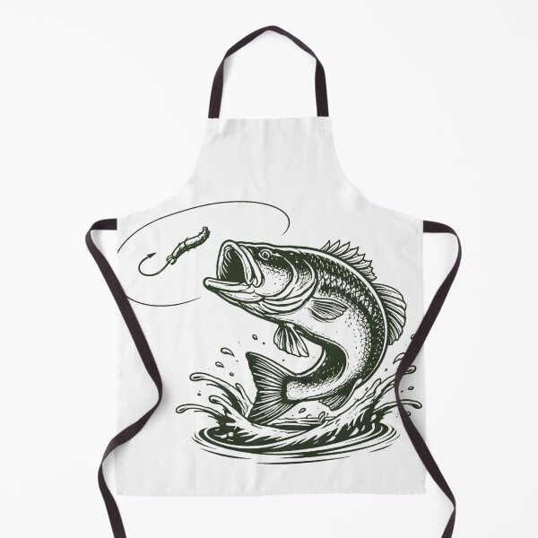 Item preview, Vintage Bass Fishing - Jumping Bass & Hooks designed and sold by ExpertEsche.