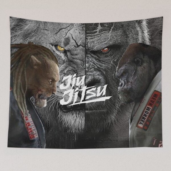 Item preview, Jiu Jitsu Lion VS Gorilla designed and sold by VinBasis.