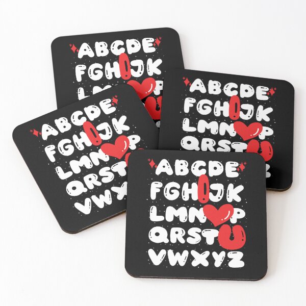 Item preview, A B C D E F G H I J K L M N O P Q R S T U V W X Y Z I Love U Alphabet designed and sold by GrumpySableye.