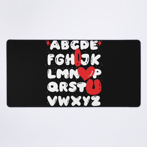 Item preview, A B C D E F G H I J K L M N O P Q R S T U V W X Y Z I Love U Alphabet designed and sold by GrumpySableye.