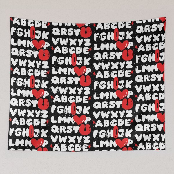 Item preview, A B C D E F G H I J K L M N O P Q R S T U V W X Y Z I Love U Alphabet designed and sold by GrumpySableye.