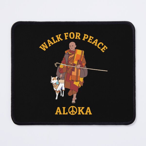 Item preview, Aloka The Peace Dog With Monks designed and sold by vynliazarthar.