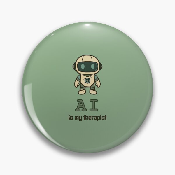 Item preview, AI is my therapist (AI robot vintage) designed and sold by ProjectLui.