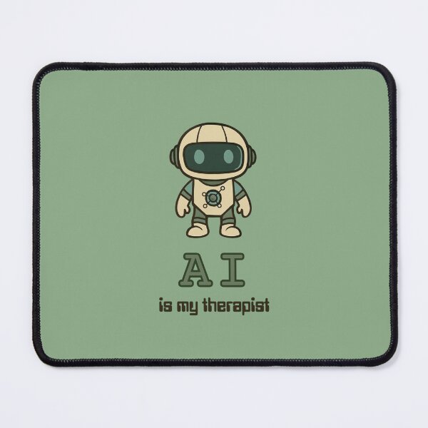 Item preview, AI is my therapist (AI robot vintage) designed and sold by ProjectLui.