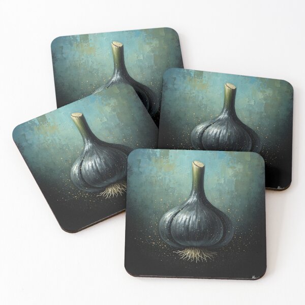 Item preview, Allium Sativum - Aged Black Garlic - Vintage Botanical Art designed and sold by AlruniaAhnArt meets BrainChaosPrints.