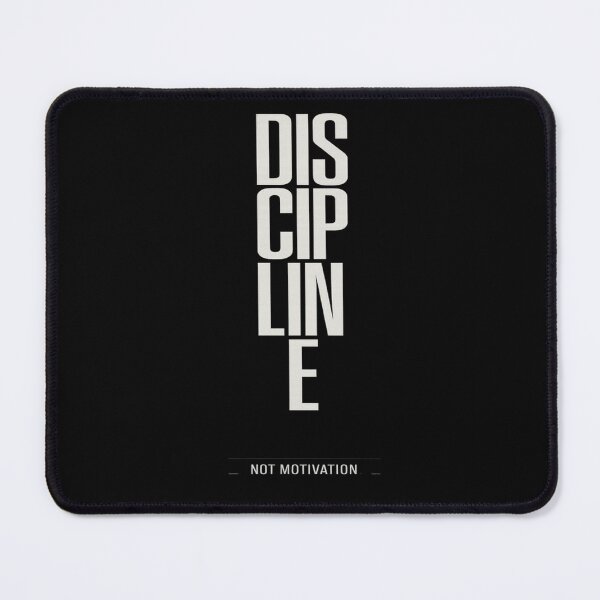 Item preview, DISCIPLINE (Not Motivation) Brutalist Typography Shirt designed and sold by POD DYNASTY.