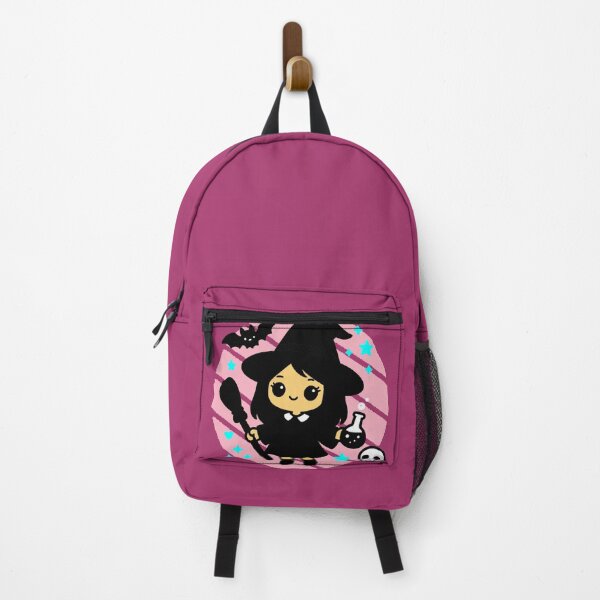 Item preview, Adorable Kawaii Witch | Cute Halloween design with a broom, bat, and skull designed and sold by AstronautMerch.