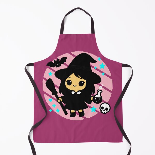 Item preview, Adorable Kawaii Witch | Cute Halloween design with a broom, bat, and skull designed and sold by AstronautMerch.