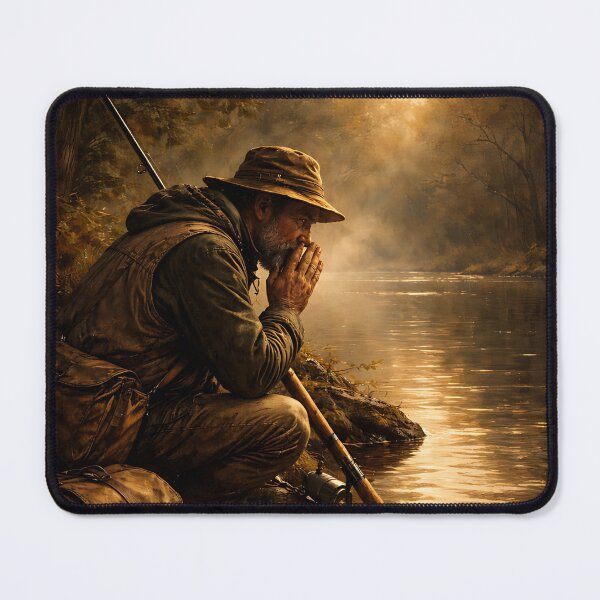 Item preview, Silent River Angler Reflection designed and sold by EimSol.