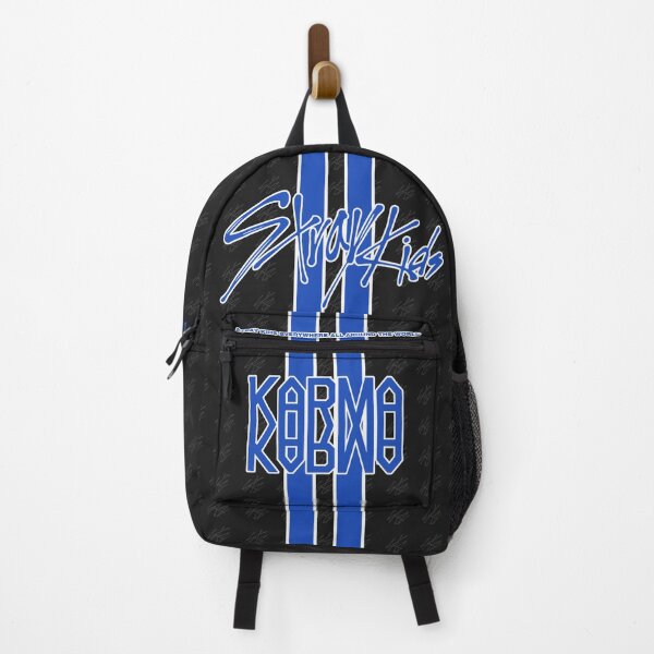 Item preview, Straykids KARMA Backpack Black designed and sold by Miyo's Store.