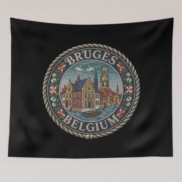 Item preview, Bruges, Belgium – Gable, Canal & Belfry designed and sold by Girih.
