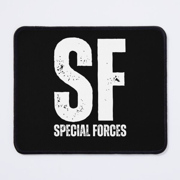 Item preview, SF Special Forces – Rugged Distressed Military Elite Design white worn look font designed and sold by GFamilyC.