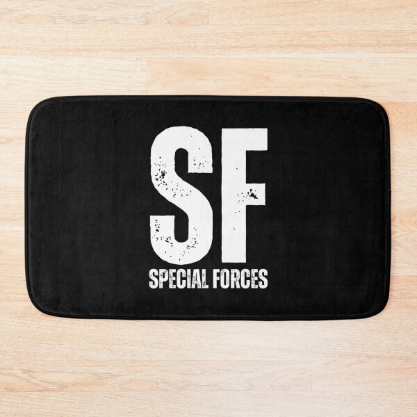 Item preview, SF Special Forces – Rugged Distressed Military Elite Design white worn look font designed and sold by GFamilyC.