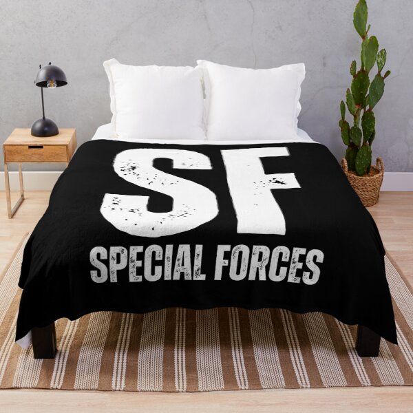 Item preview, SF Special Forces – Rugged Distressed Military Elite Design white worn look font designed and sold by GFamilyC.