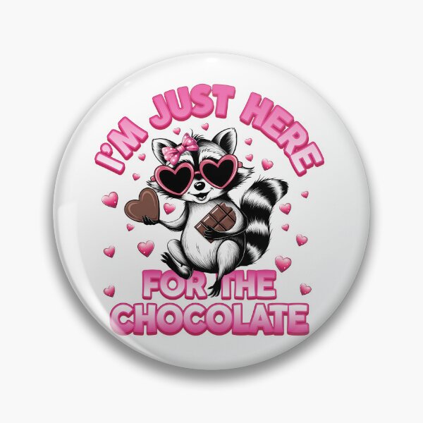 Item preview, I'M JUST HERE FOR THE CHOCOLATE - Anti Valentine Single Gift designed and sold by HGstudioDesign.