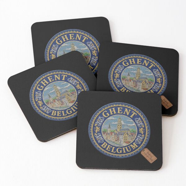 Item preview, Ghent, Belgium – Canal view & city coat of arms designed and sold by Girih.