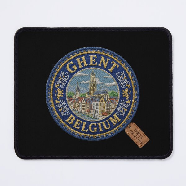 Item preview, Ghent, Belgium – Canal view & city coat of arms designed and sold by Girih.