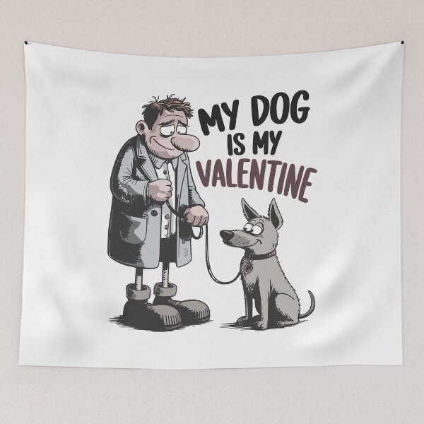 Item preview, My Dog Is My Valentine Shirt | Pet Lover Valentine designed and sold by PixelGrafiks.
