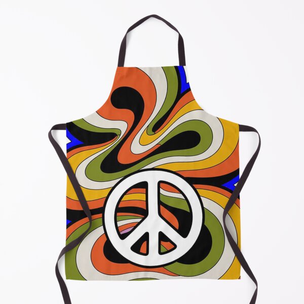Item preview, Groovy 70s Psychedelic Swirls Peace Symbol Retro Hippie Art designed and sold by YounexxART.