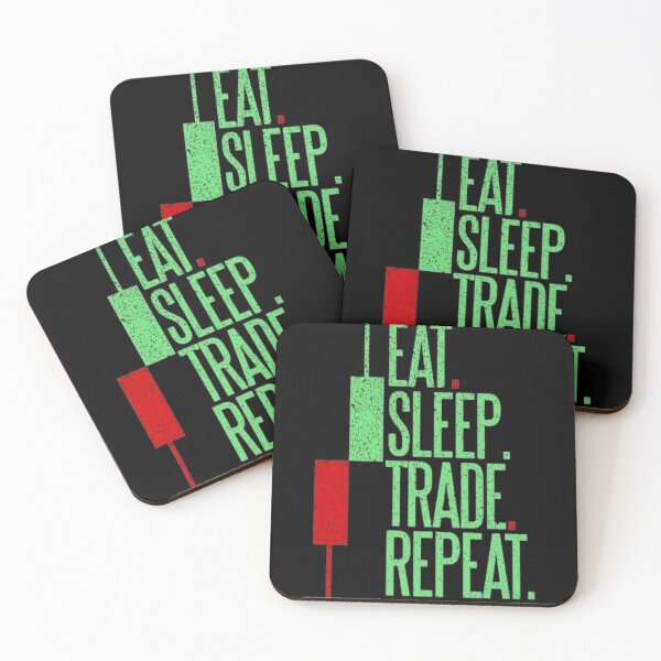 Item preview, Minimalist Typography Art: Let Sleep Trade Repeat - Black & White Design designed and sold by The Rare Label.