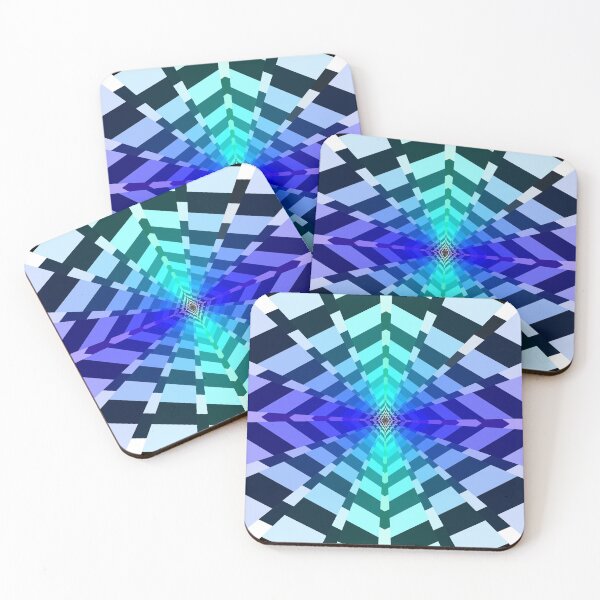 Item preview, Geometric Layout In Blues and Purples, Geometric Abstraction, Abstract Art designed and sold by DDJust4U.