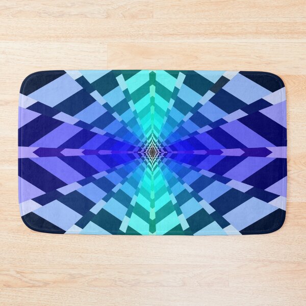 Item preview, Geometric Layout In Blues and Purples, Geometric Abstraction, Abstract Art designed and sold by DDJust4U.
