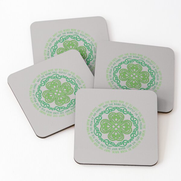 Item preview, Irish Blessing Celtic Knot & 4-Leaf Clover Luck  designed and sold by mjohnson9.