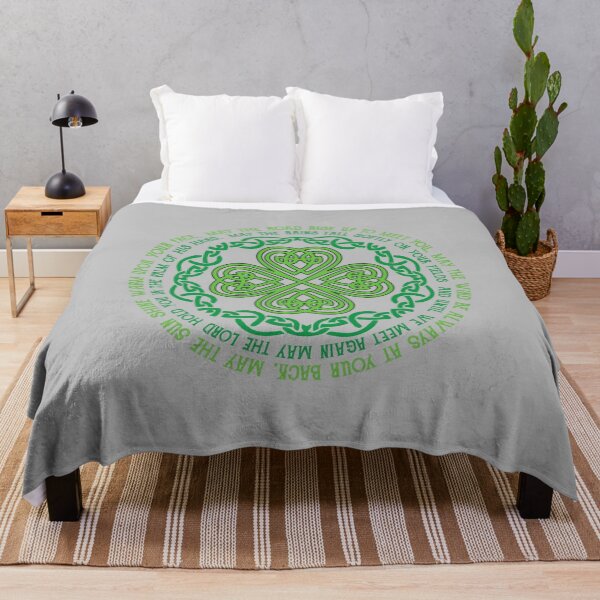 Item preview, Irish Blessing Celtic Knot & 4-Leaf Clover Luck  designed and sold by mjohnson9.