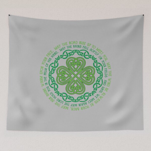 Item preview, Irish Blessing Celtic Knot & 4-Leaf Clover Luck  designed and sold by mjohnson9.