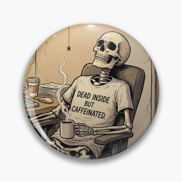 Item preview, Dead Inside But Caffeinated designed and sold by NonditStudio.