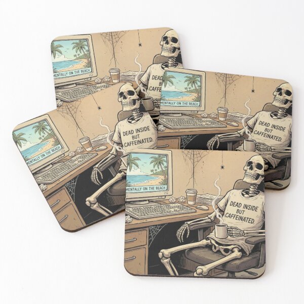 Item preview, Dead Inside But Caffeinated designed and sold by NonditStudio.