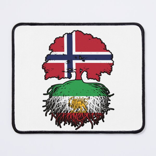 Item preview, Norwegian Grown, Iranian Roots – Lion and Sun Heritage Design designed and sold by FlagX.
