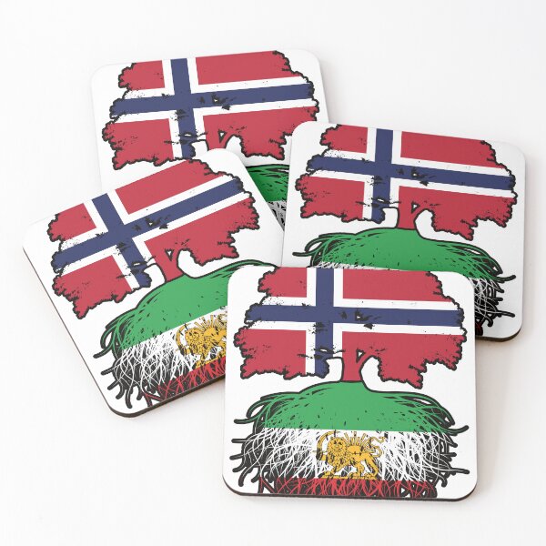 Item preview, Norwegian Grown, Iranian Roots – Lion and Sun Heritage Design designed and sold by FlagX.