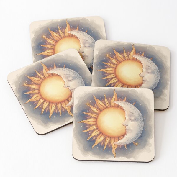 Item preview, Celestial Sun & Moon Heart designed and sold by PixelNest-Haven.