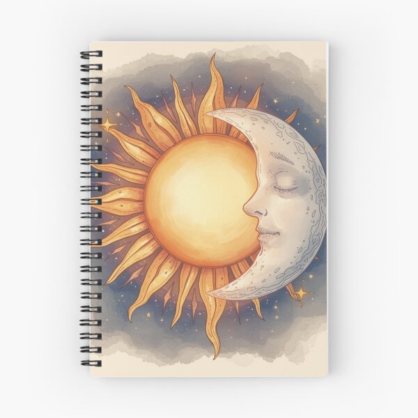 Item preview, Celestial Sun & Moon Heart designed and sold by PixelNest-Haven.