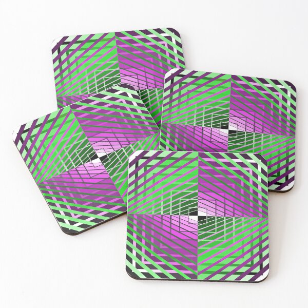 Item preview, Asymmetric Design, Green and Pink, Geometric Abstraction, Abstract Art designed and sold by DDJust4U.