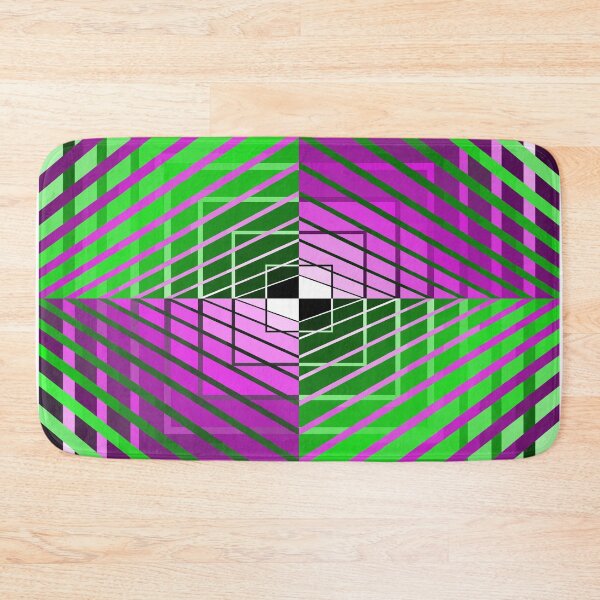 Item preview, Asymmetric Design, Green and Pink, Geometric Abstraction, Abstract Art designed and sold by DDJust4U.