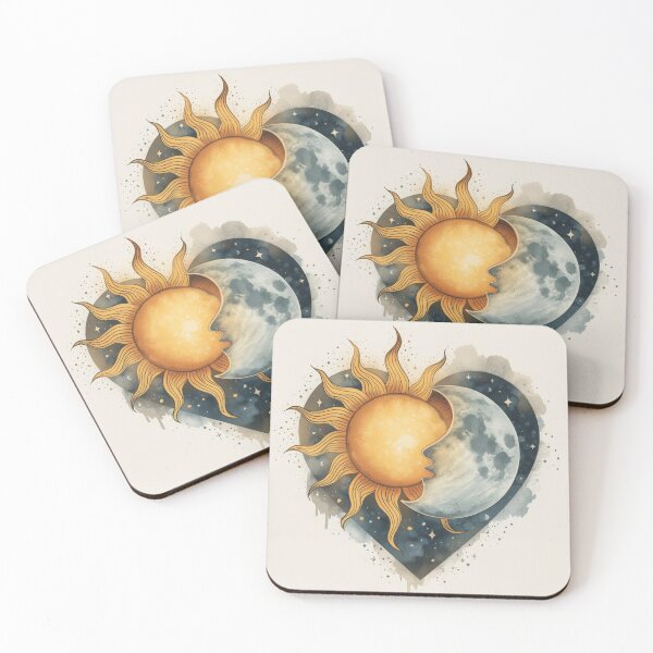Item preview, Sun and Moon Romantic Heart designed and sold by PixelNest-Haven.