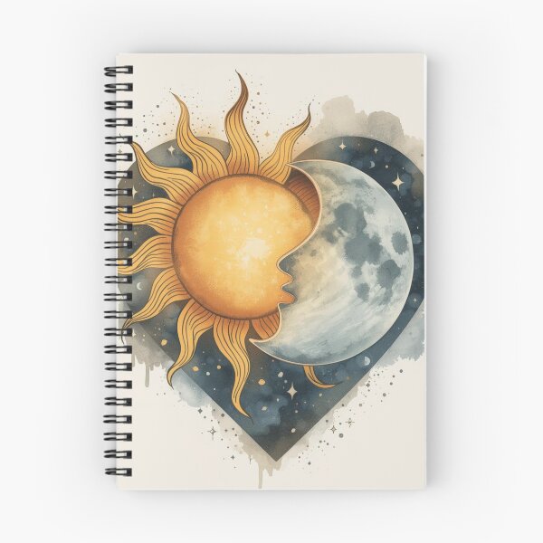 Item preview, Sun and Moon Romantic Heart designed and sold by PixelNest-Haven.