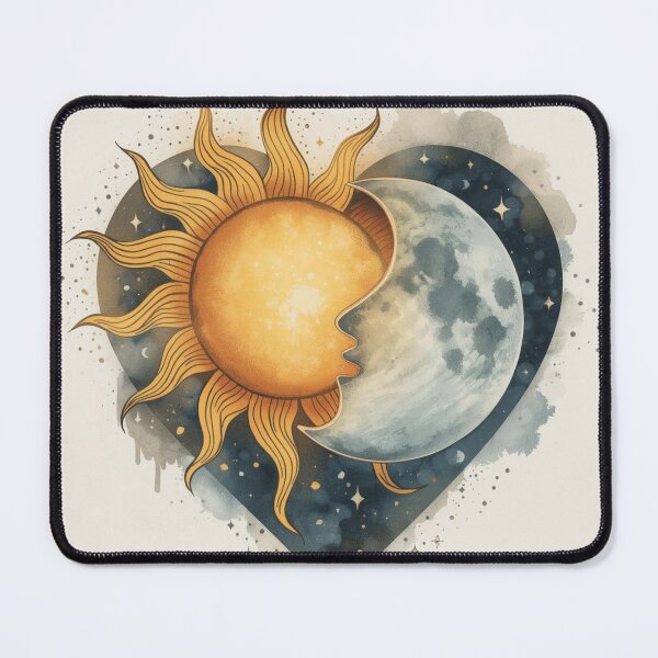 Item preview, Sun and Moon Romantic Heart designed and sold by PixelNest-Haven.
