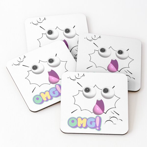 Item preview, OMG!! Funny Cartoon Expression Sticker & Apparel Design  designed and sold by chunzartshop.