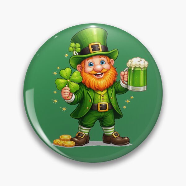 Item preview, Lucky Leprechaun Beer – Funny St. Patrick's Day Gnome designed and sold by PunchDrop.